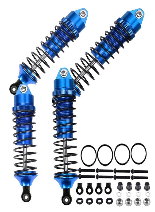 ARRCat RC Shocks Upgrades Parts for Ecx 1/10 2WD Ruckus Axe Brutus Circuit AMP MT AMP DB AMP Crush K&N Torment,4PCS Front Rear Aluminum Big Bore Shocks Full Metal Dampers Hops Up Absorbers,Navy Blue - Image 1